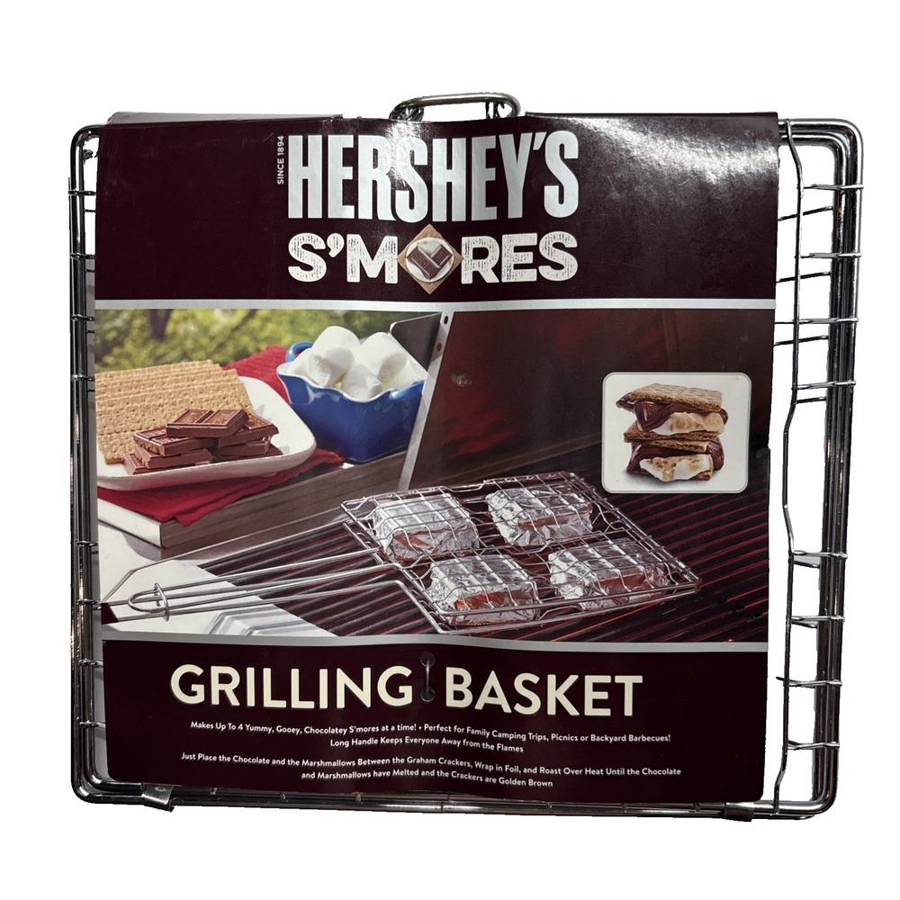Hershey's S'mores Grilling Basket Outdoor New Camping, BBQ, Picnic.